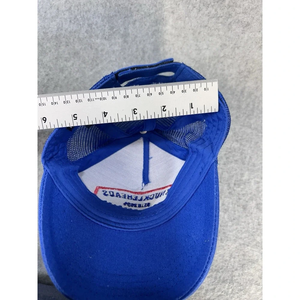 Little Threads Kids Blue Knuckleheads Trucker Hat Mesh Back Patch XS